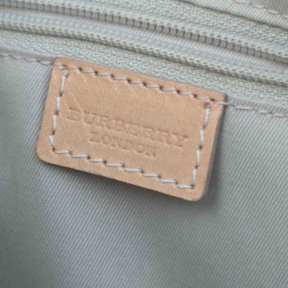 House Check Shoulder Bag Blue Burberry Purse - Picture 12 of 13